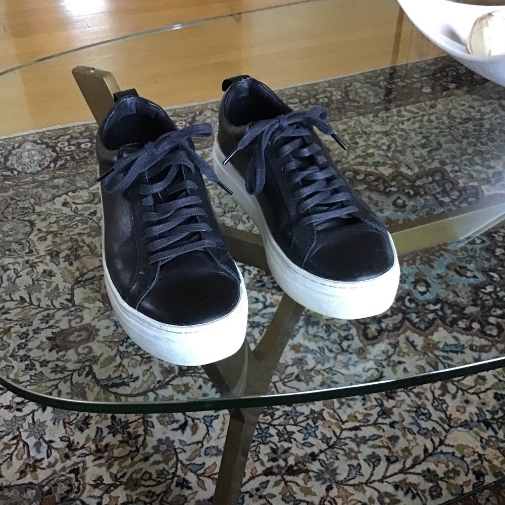 Vagabond Zoe Platform Black Sneakers  37 GUC